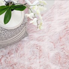 Χαλιά, Πατάκια τεχνητή γούνα Royal Carpet Bunny Sheep Pink Tip