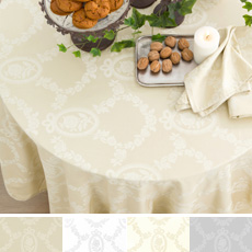 Σετ Βαμβακερό Τραπεζομάντηλο με πετσέτες βελονάκι Borea Αριάδνη σε 4 χρώματα