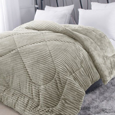 Κουβερτοπάπλωμα Ισοθερμικό Flannel Newhome Cortina Sage