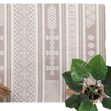 Χαλιά, Πατάκια, Μηχανοποίητα Ψάθα Βαμβακερή Royal Carpet Casa Cotton Beige 22095