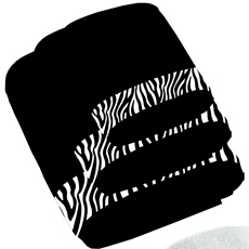 Σετ πετσέτες 3τεμ 500γρ Zebra  Makis Tselios Nigiri Black