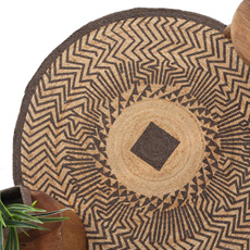 Χαλιά Στρογγυλά διαμ: 1,20μ, 1,60μ και 2,00μ με φυσική γιούτα Rpyal Carpet Tonga 290 580