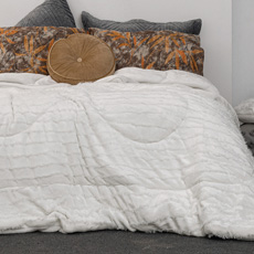 Κουβερτοπάπλωμα Jacquard Flannel Palamaiki Gwen Ice