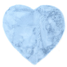 Παιδικά χαλιά 1,00Χ1,00 τεχνητή γούνα, αντιολισθητικό υπόστρωμα Royal Carpet Bunny Kids Heart Blue