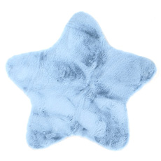 Παιδικά χαλιά 1,00Χ1,00 τεχνητή γούνα, αντιολισθητικό υπόστρωμα Royal Carpet Bunny Kids Star Blue