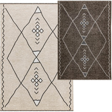 Διπλής Όψεως Χαλιά, Πατάκια, Ezzo Scandy Beige - Brown