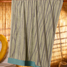 Πετσέτες Θαλάσσης Βελουτέ Melinen Minimal Stripes Aqua